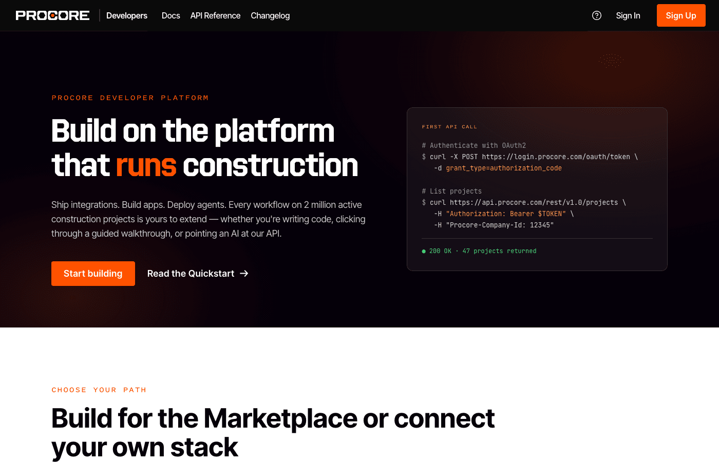 Procore Developer Platform & API